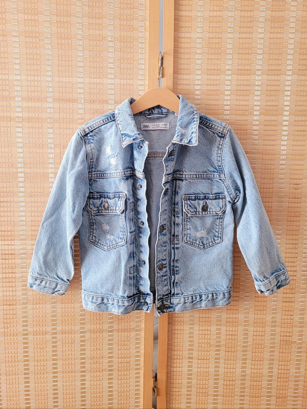 Zara Light Blue Kids Denim Jacket